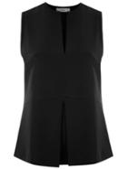 Egrey Sleeveless Top With Pleated Detail - Black