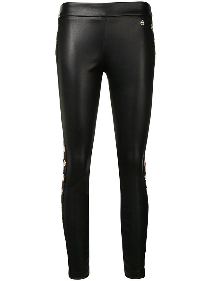 Versace Jeans Couture Eyelet Detail Trousers - Black