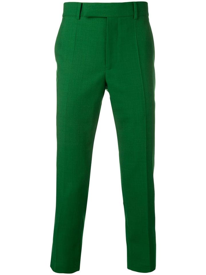 Haider Ackermann Cropped Trousers - Green
