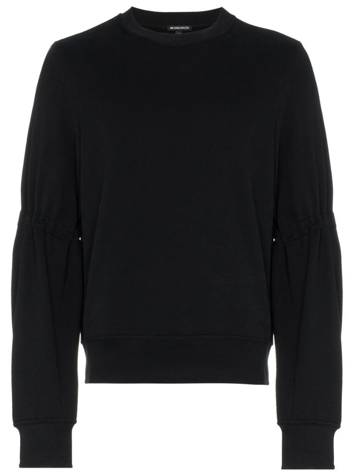 Ann Demeulemeester Sleeve Tie Detail Jumper - Black