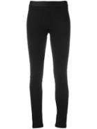 Ann Demeulemeester Long Leggings, Women's, Size: 36, Black, Linen/flax/rayon/spandex/elastane