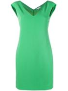 Fitted V-neck Dress - Women - Polyester/spandex/elastane/viscose - 40, Green, Polyester/spandex/elastane/viscose, Versace Collection