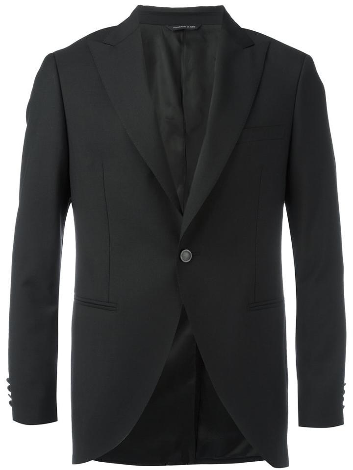 Tonello Classic Blazer, Men's, Size: 48, Black, Mohair/wool/cupro