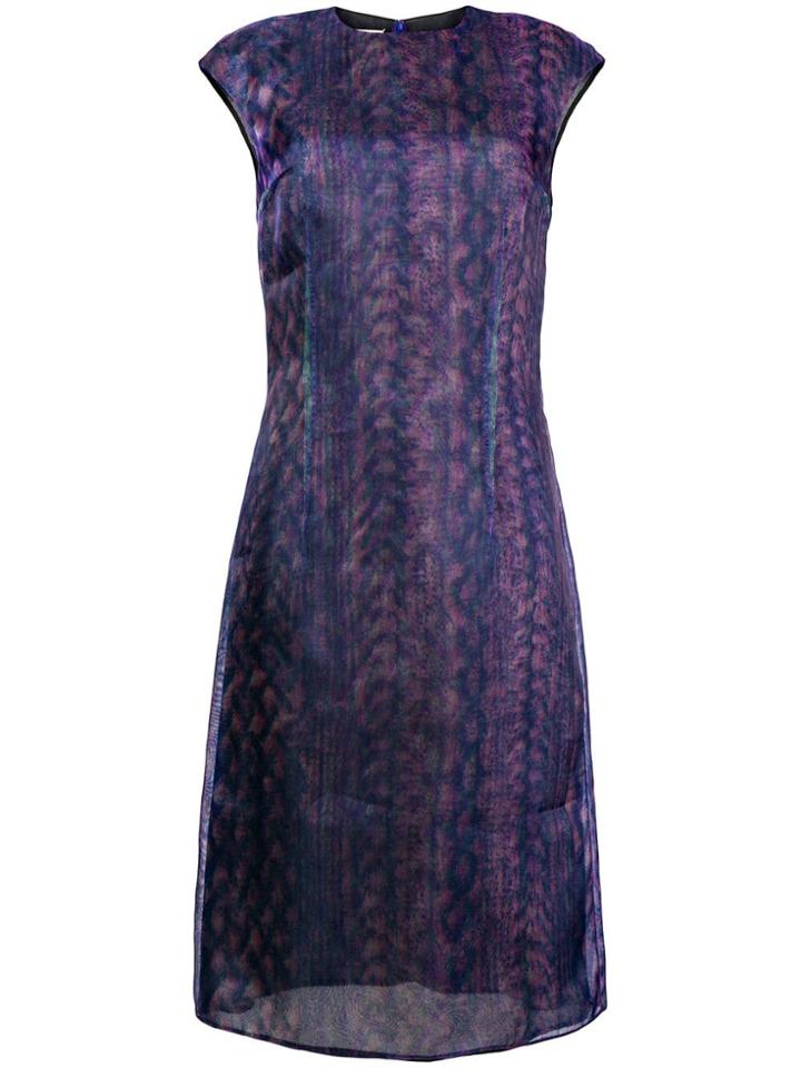 Maison Margiela Printed Midi Dress - Blue