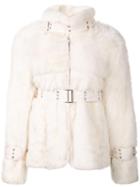 Sacai Shearling Jacket, Women's, Size: 2, White, Cupro/cotton/lamb Fur