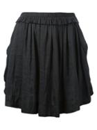 Raquel Allegra Shirred Short Skirt