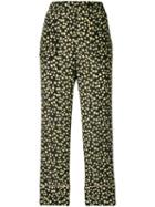 Nº21 Star Print Cropped Trousers - Black