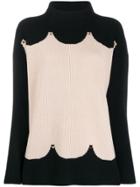 D.exterior Studded Interlock Knit Jumper - Black