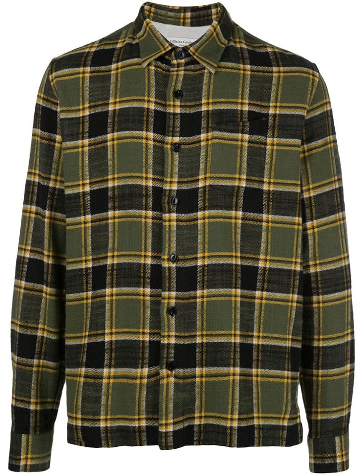Officine Generale Sol Checked Shirt - Green