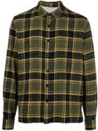 Officine Generale Sol Checked Shirt - Green