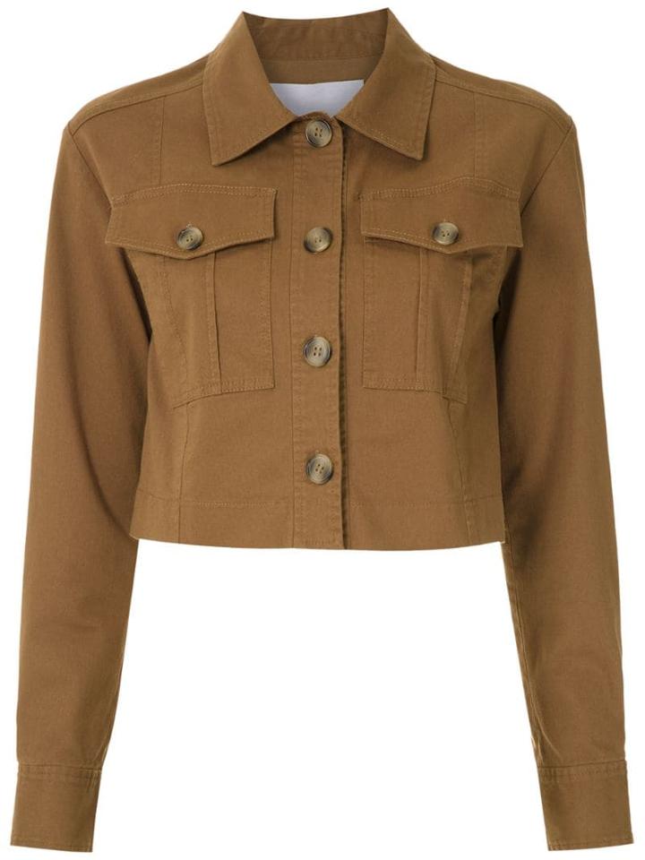Nk Pistol Cecilha Cropped Jacket - Brown