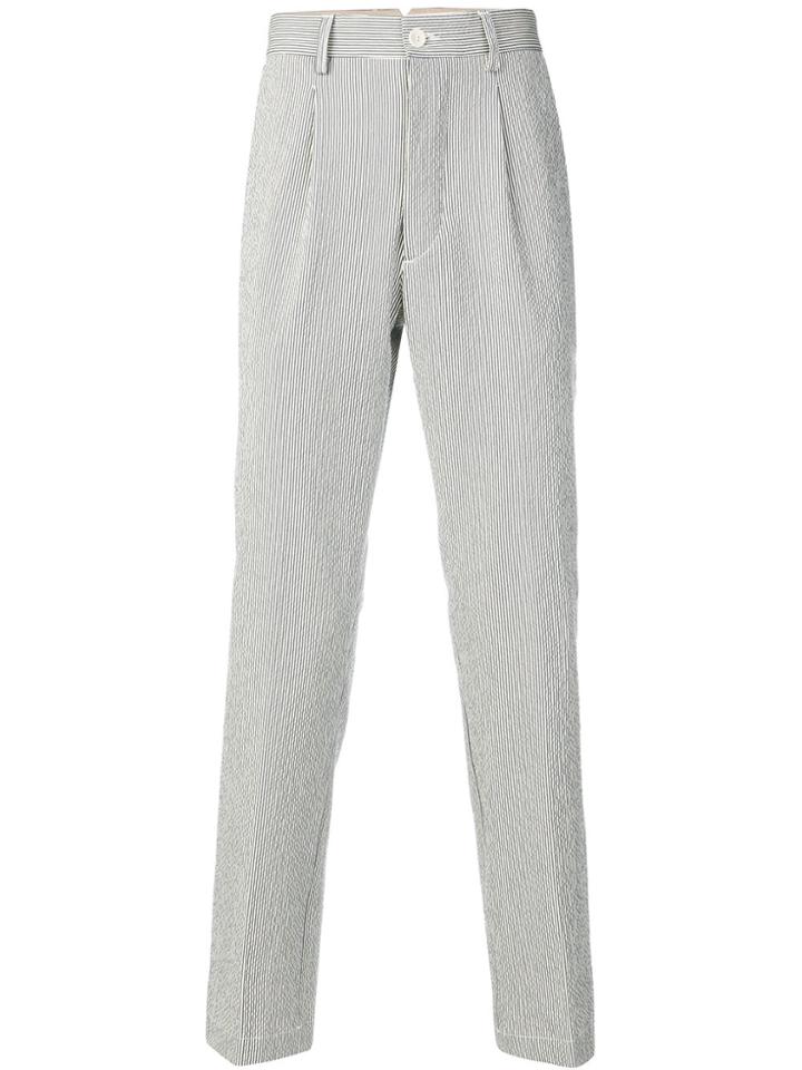 East Harbour Surplus Striped High Waisted Trousers - Nude & Neutrals