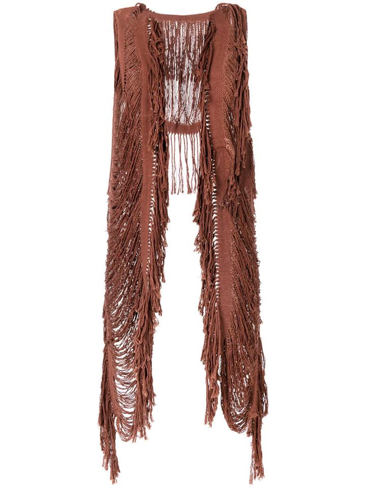 Caravana Yaax Col Knitted Top - Brown