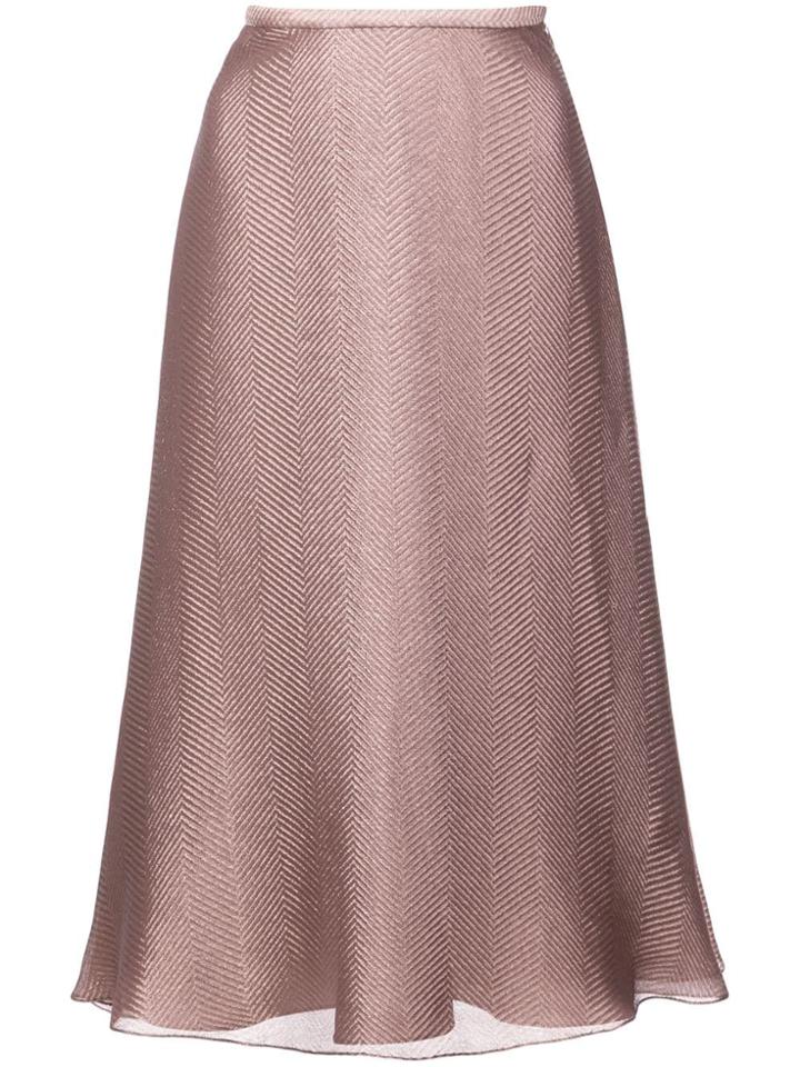 Sally Lapointe A-line Midi Skirt - Nude & Neutrals