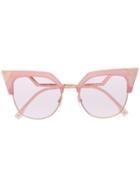 Fendi Eyewear Pointed Cat Eye Sunglasses - Pink