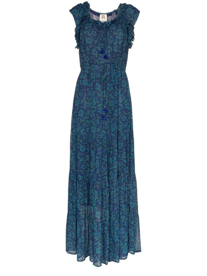 Figue Gianna Floral Print Dress - Blue