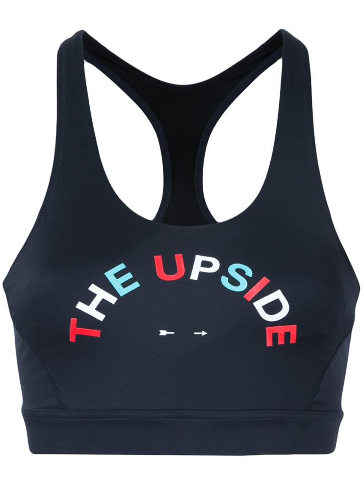 The Upside Anna Supportive T-bar Sports Bra - Blue