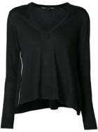 Proenza Schouler Contrast-trim Fitted Sweater - Black