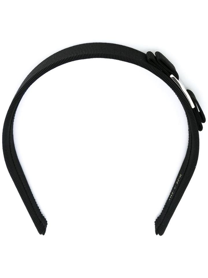 Salvatore Ferragamo 'vara' Headband, Women's, Black, Cotton/plastic/rayon