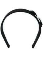Salvatore Ferragamo 'vara' Headband, Women's, Black, Cotton/plastic/rayon