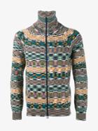 Missoni Printed Zipped Cardigan, Men's, Size: Medium, Cotton