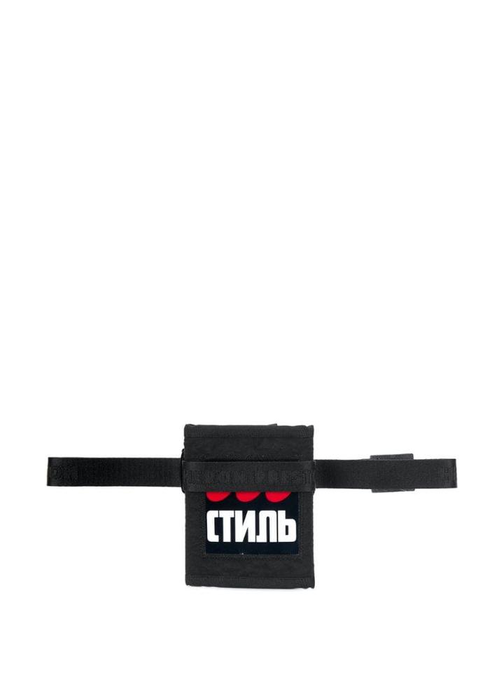 Heron Preston Logo Bi-fold Wallet - Black