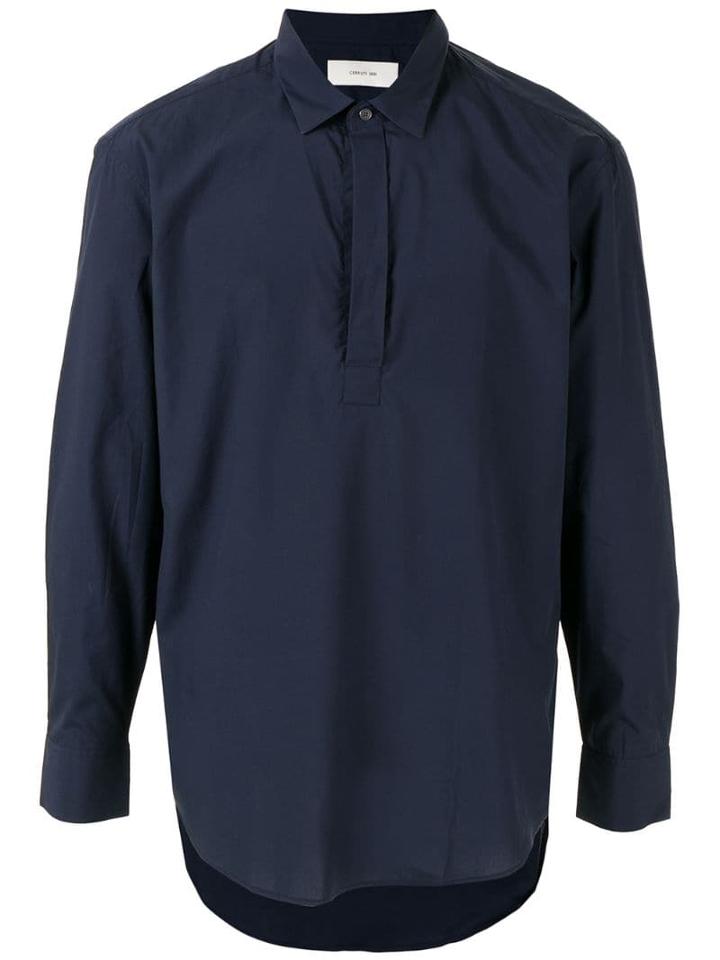 Cerruti 1881 Concealed Placket Shirt - Blue