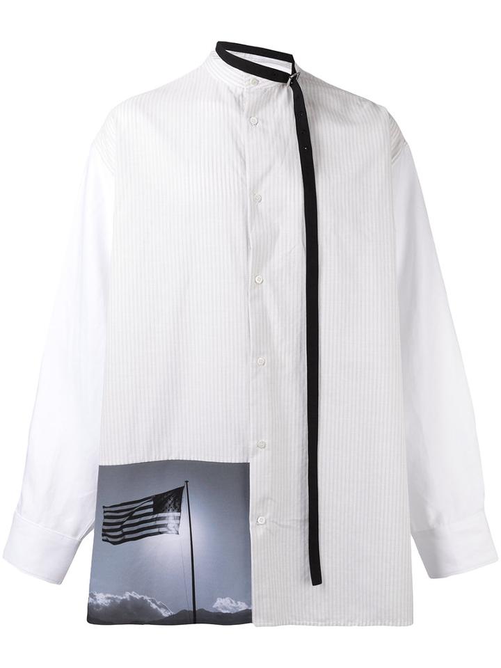 Raf Simons - Patch Print Shirt - Men - Cotton - 48, White, Cotton