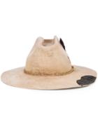 Nick Fouquet Feather Detail Hat, Men's, Nude/neutrals, Wool Felt