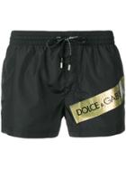 Dolce & Gabbana Logo Print Shorts - Black