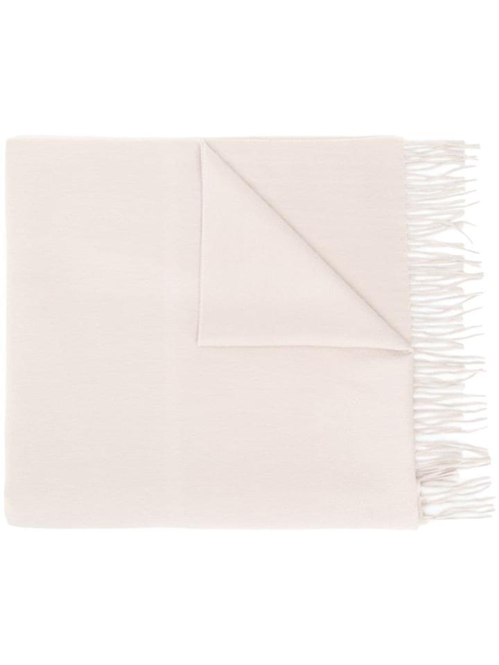 Begg & Co Fringed Cashmere Scarf - Neutrals