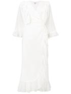 Ganni Jasmine Wrap Dress - White