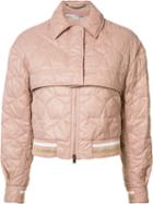 Stella Mccartney Cropped Bomber Jacket - Pink