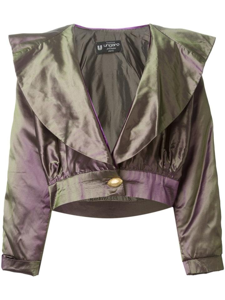 Emanuel Ungaro Pre-owned Metallic Cropped Jacket