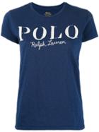 Polo Ralph Lauren - Logo Print T-shirt - Women - Cotton - S, Blue, Cotton