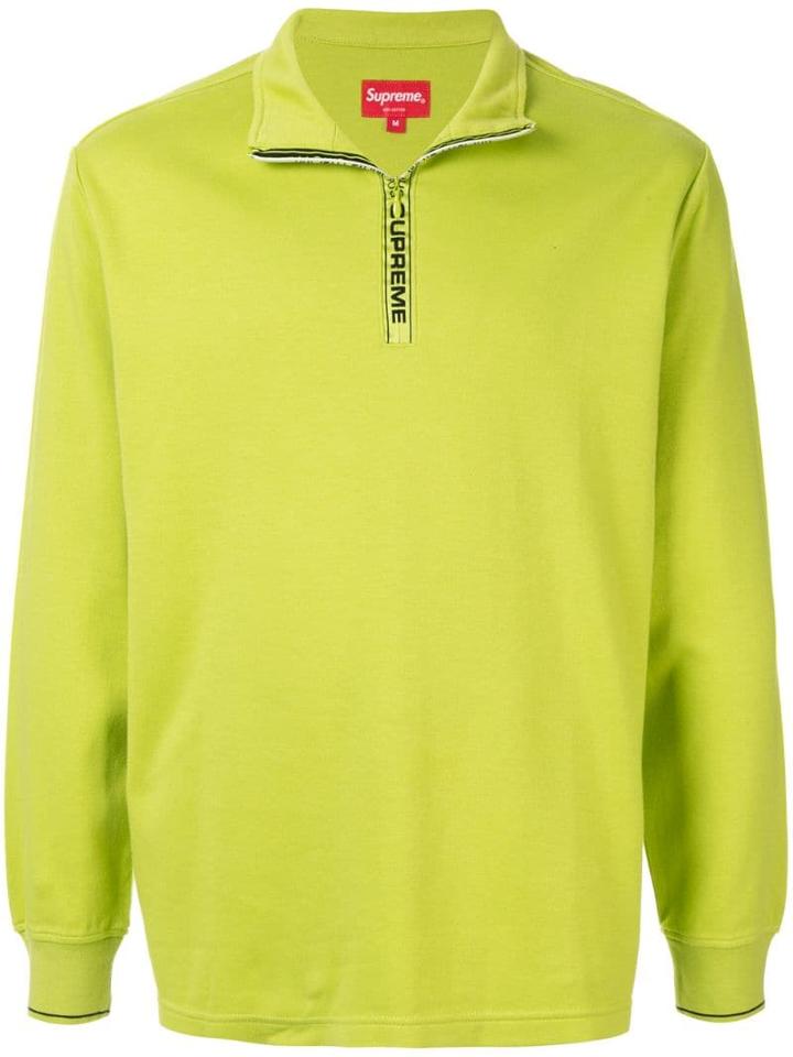 Supreme World Famous Half-zip Pullover - Green