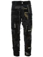 Heikki Salonen Skinny Fully Patched 5 Pocket Jean, Women's, Size: Small, Black, Cupro/cotton/spandex/elastane