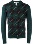 Comme Des Garçons Shirt Boy Lozenge Cardigan, Size: Medium, Green, Acrylic/wool