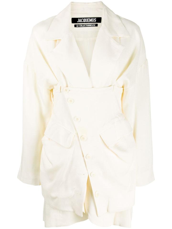 Jacquemus Layered Buttoned Blazer - Neutrals