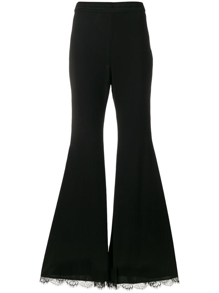 Amen Lace Detail Trousers - Black