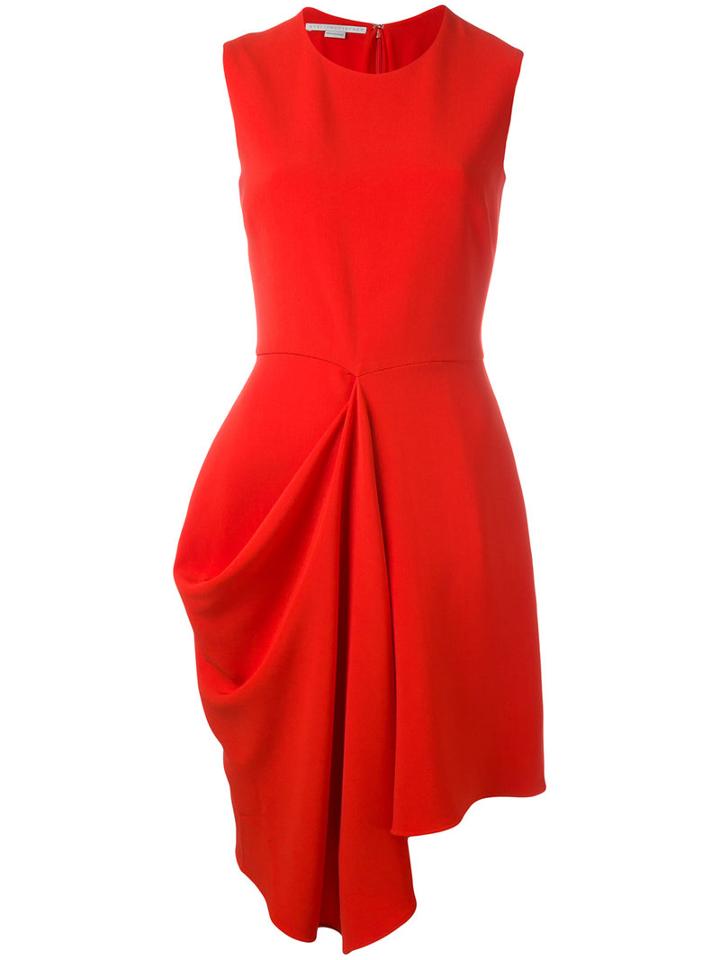Stella Mccartney Fitted Flare Dress, Women's, Size: 38, Red, Viscose/acetate/spandex/elastane/cotton