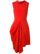 Stella Mccartney Fitted Flare Dress, Women's, Size: 38, Red, Viscose/acetate/spandex/elastane/cotton