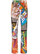 Moschino Graphic Print Trousers - Multicolour
