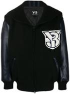 Y-3 Appliqué Detail Jacket - Black