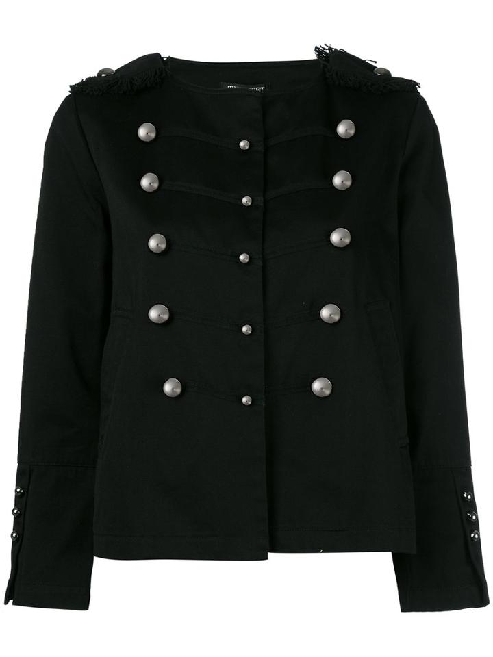 Twin-set Double-breasted Military Jacket, Women's, Size: 42, Black, Cotton