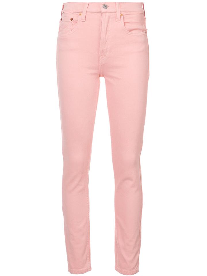 Re/done Colored Slim-fit Jeans - Pink & Purple