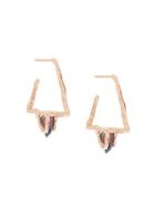 Niza Huang Delta Stone Earrings - Pink & Purple