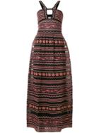 M Missoni Mixed-pattern Long Dress - Black