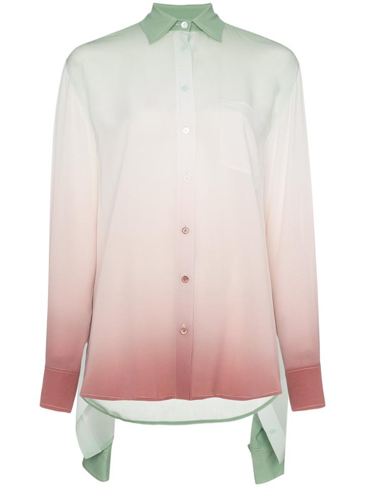 Sies Marjan Sander Silk Dégradé Shirt - Pink & Purple