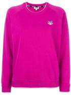 Kenzo - Tiger Embroidered Sweatshirt - Women - Cotton - Xs, Pink/purple, Cotton